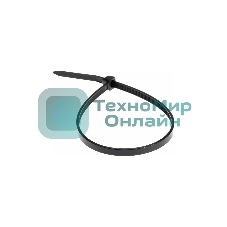 Хомут-стяжка кабельная нейлоновая Rexant 200 x2,5 мм, черная, упаковка 100 шт.