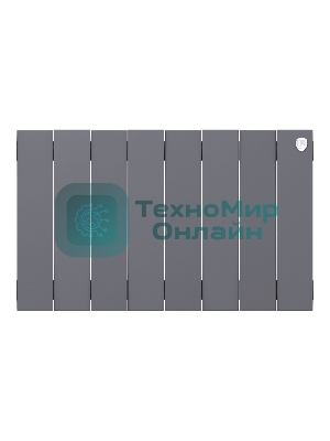 Радиатор биметаллический Royal Thermo PianoForte 300 Серебристый - 8 секц.