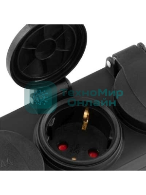 Сетевой фильтр Buro 400MDP-3-B 3 м, 4 розетки, черный, коробка