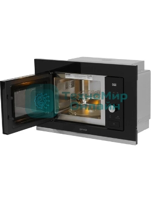 Встраиваемая микроволновая печь GORENJE BMX201AG1BG Электронное управление, черный, объем: 20 л