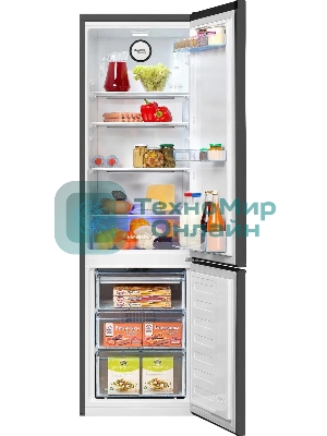 Холодильник Beko B3R0CNK312HG серый двухкамерный 200/76л морозилка снизу, No Frost