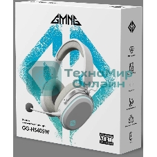 Беспроводные/проводные наушники GMNG GG-HS405W белый, полноразмерные, Bluetooth + радиоканал + проводной, до 15 ч
