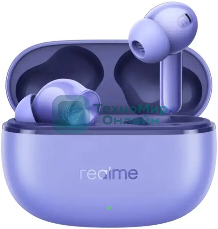 Наушники TWS Realme Buds T200 Lite фиолетовый, внутриканальные, Bluetooth, до 28 ч