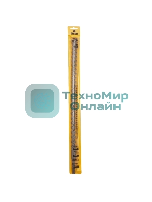 Бур по бетону Denzel двойная спираль, Cobalt W-tip, 18x600 мм, SDS PLUS