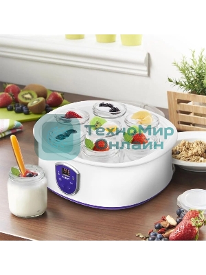 Йогуртница Kitfort КТ-2088-1 20Вт белый/фиолетовый