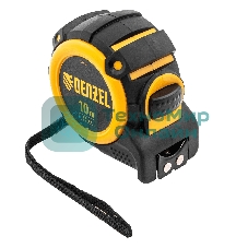 Рулетка Denzel 10м х 32мм, автоматич. фиксац., нейлон. покрытие, магнит. зацеп, двухстор. разметка