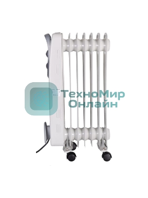 Обогреватель масляный Ресанта ОМ- 7Н (7 секций), белый, 1500 Вт, 15 м2, термостат 67/3/7
