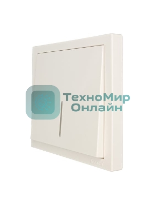 Выключатель 1-кл. с индик. СП ZIMA IP20 10А безвинт. зажим слон. кость LEZARD 704-9088-111QC