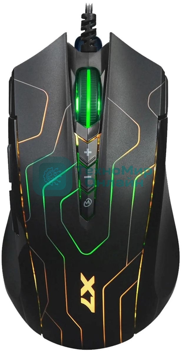 Мышь проводная A4Tech X89 Maze черный, 2400 dpi, USB, кнопки - 8