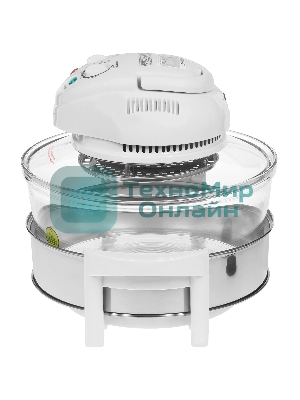 Аэрогриль Centek Ct-1456 белый, 1400 Вт, 12 л, механическое управление, 0 программ