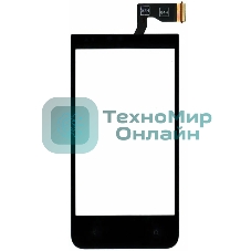 Сенсорное стекло (тачскрин) для HTC Desire 300, черное