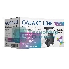 Мясорубка электрическая Galaxy Line GL2415 черный, 1500 Вт, 1.2 кг/мин, реверс, защита от перегрузки, насадки - 5