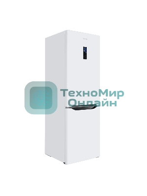 Холодильник Maunfeld MFF187NFIW10 белый двухкамерный 232/98 л морозилка снизу, No Frost