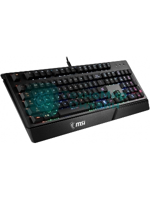 Клавиатура проводная MSI VIGOR GK20 RU черный USB Multimedia for gamer LED (подставка для запястий)