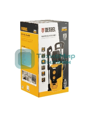 Моечная машина высокого давления Denzel R-180D, 2200 Вт, 180 бар, 380 л/ч, с барабаном