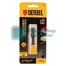 Борфреза по металлу Denzel твердосплавная, цилиндрическая, тип-А, 12 мм