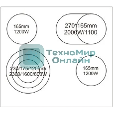 Электрическая варочная панель WeissgauffHV 643 BS