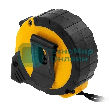 Рулетка Denzel 3м х 13мм, двухкомп. корпус, кнопка-пауза