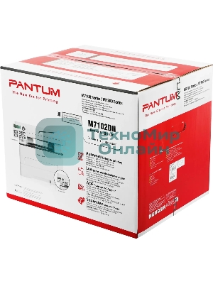 МФУ лазерное Pantum M7102DN, A4, ч/б, печ. до 33 стр/мин., скан. до 24 стр/мин., 1200x1200dpi, USB, RJ-45, проектная модель