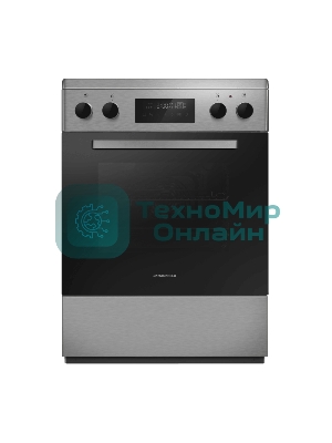 Плита электрическая Maunfeld MEC611CS09TD серебристый, конфорок 4 шт, духовка 59 л, 60 см x 85 см x 60 см