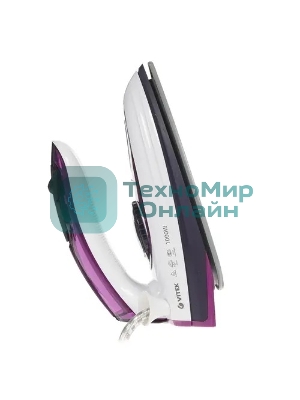 Утюг дорожный Vitek VT-8305 1000 Вт белый/фиолетовый