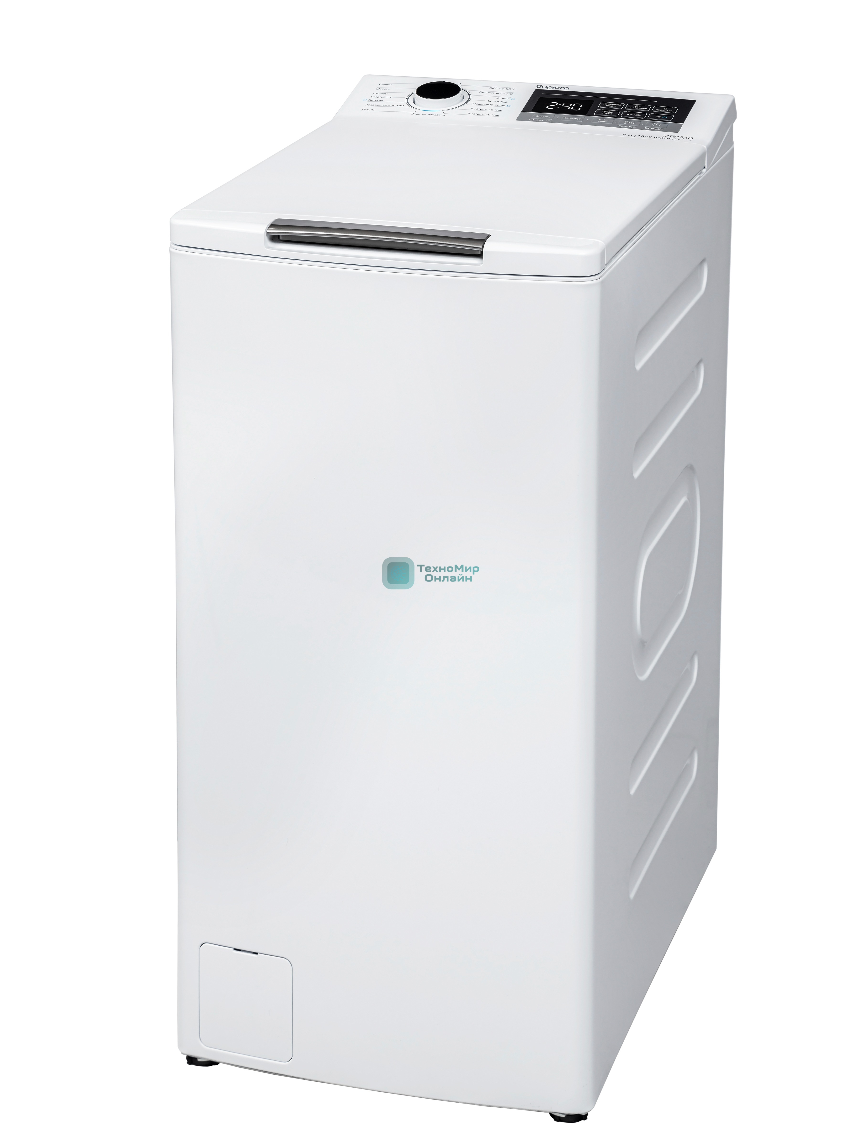 Стиральная машина Бирюса WM-MT813/05 белая, загрузка вертикальная 8кг, 1300 об/мин., класс: A+++