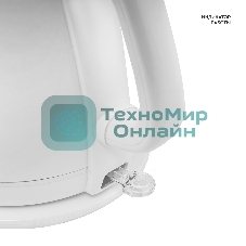 Чайник электрический Galaxy Line GL 0331, белый, пластик, 2200 Вт, 1.8 л