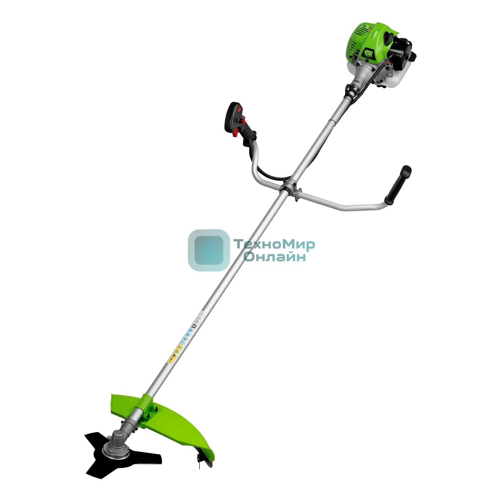 Триммер бензиновый Сибртех БКС-1300, 25 см3, 1,3 л.с., неразъемная штанга, состоит из 2 частей