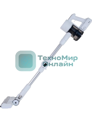 Пылесос вертикальный Polaris PVCS 3060 белый, питание от аккумулятора, 150 Вт, уборка сухая, пылесборник 0.45 л