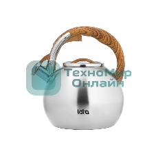 Чайник для плиты Lara LR00-82 4.5 л индукционное дно, свисток с кноп. механизмом, ручка нейлон