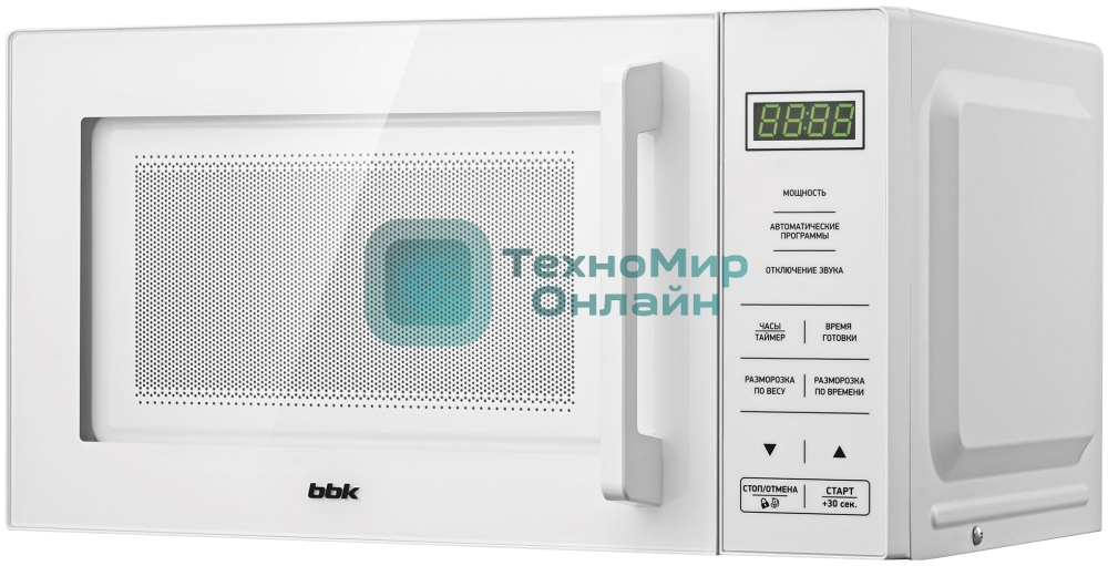 Микроволновая печь BBK 20MWS-751S/W белый, 20 л, 700 Вт, переключатели - сенсор