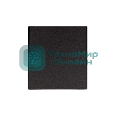 Выключатель Kranz STRONG 1 кл проходной (переключатель) 10А с/у графит