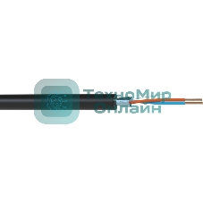 Кабель балансный микрофонный 300 м, 24 AWG, 0.22 мм2, диаметр 3.8 мм, экран, медь 7 x 0.20 мм, черный, бухта