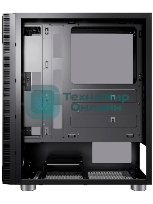 Компьютерный корпус Accord 3407 черный без БП ATX 2xUSB 2.0 2xUSB 3.0 audio bott PSU