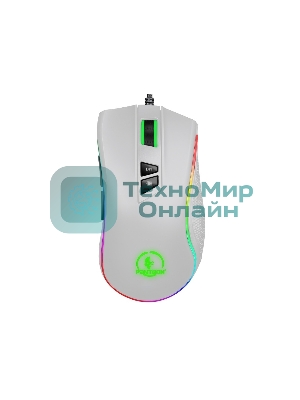 Мышь проводная Jet.A Panteon PS88 белый, 6200 dpi, USB, кнопки - 9