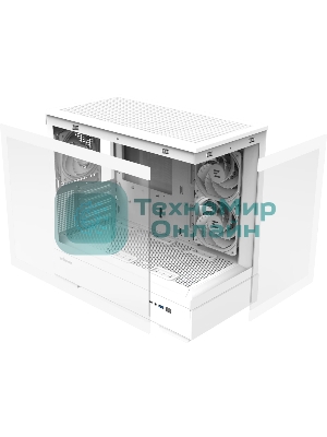 Компьютерный корпус ZALMAN P30 V2, MATX, белый, WINDOW, 2x3.5