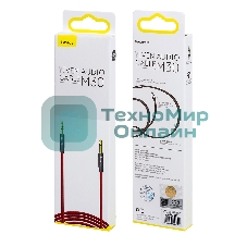 Кабель Baseus CAM30-C91 Yiven Audio Cable M30 AUX 3.5мм (M) to AUX 3.5мм (M) 1.5m Red+Black