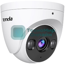 Турельная уличная IP-камера Tenda TC3T24C-2.8, CMOS, 4Мп, PoE, ночная съемка, датчик движения, IP67