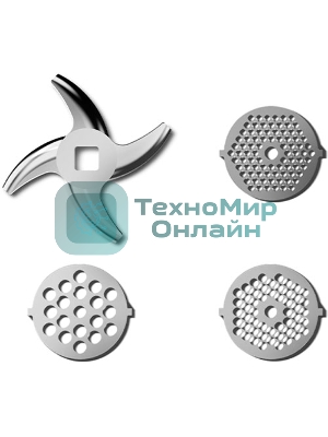 Мясорубка электрическая BQ MG2007 PREMIUM серый, 2500 Вт, 2.7 кг/мин, реверс, защита от перегрузки, насадки - 5