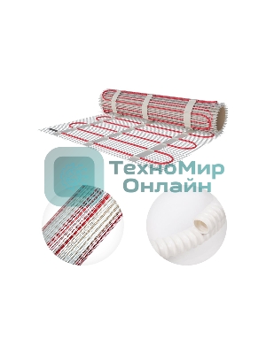Теплый пол (нагревательный мат) Rexant Classic RNX -1,0-150 (площадь 1,0 м2 (0,5 х 2,0 м)), 150 Вт, двухжильный с экраном