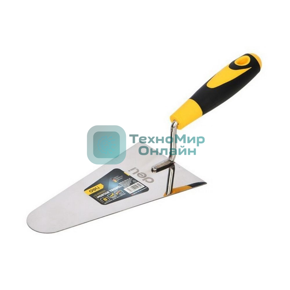 Кельма (мастерок) Deli DL509323 нержавеющая сталь, длина рабочей части 200 мм, форма 