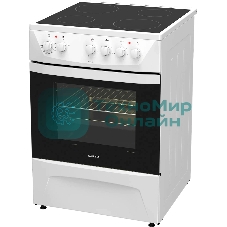 Электрическая плита Darina 1D EC141 607 W белый, конфорок 4 шт, духовка 50 л, 60 см x 85 см x 60 см
