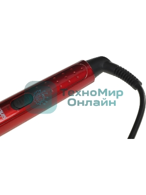 Щипцы для завивки волос Sinbo SHD 7077 красный/золотистый, 10 мм, 200 °C, 1 режим