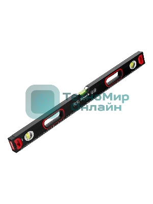 Уровень алюминиевый Matrix, усиленный, фрезерованный, 3 глазка, 2 комп. рукоятки, 800 мм