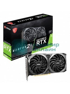 Видеокарта MSI RTX 3060 VENTUS 2X 12G OC GDDR6 1680/15000 HDMIx1 DPx3 HDCP