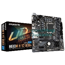 Материнская плата Gigabyte H610M H V2, LGA 1700, Intel H610, 2xDDR5, 4xSATA, 1xM.2, 1xPCIe 4.0 x16, 1xPCIe x1, 1xHDMI, 1xVGA, 1x 1Gb LAN, 2xUSB-A 3.2 Gen 1, 4xUSB-A 2.0, 3x 3.5 мм, 7.1, mATX