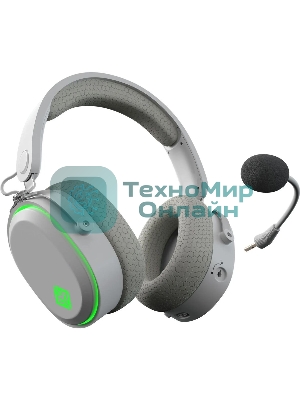 Беспроводные/проводные наушники GMNG GG-HS405W белый, полноразмерные, Bluetooth + радиоканал + проводной, до 15 ч