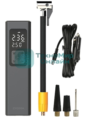 Автомобильный компрессор Digma QBK-275 шланг 0.16м