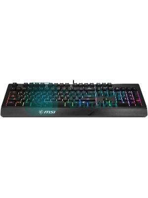 Клавиатура проводная MSI VIGOR GK20 RU черный USB Multimedia for gamer LED (подставка для запястий)