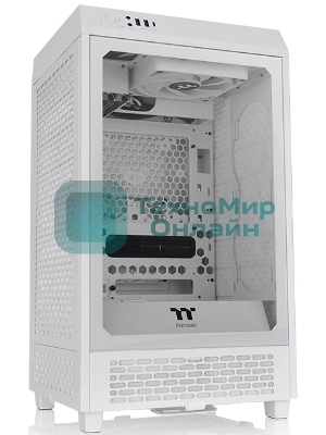 Компьютерный корпус Thermaltake The Tower 200 белый без БП miniITX 11x120мм 5x140мм 2xUSB 3.0 1xUSB3.1 audio bott PSU